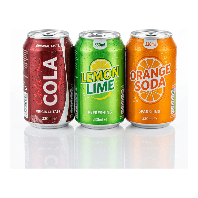 Soft Drink Cans 330ml (Pepsi / Coke / 7UP / Sprite)